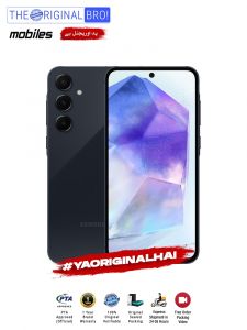 Samsung A55 5G - 8GB RAM - 256GB Storage - PTA Approved - 12 Months Warranty - Black - The Original Bro Mobiles - TOB27